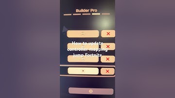 How to update controller mapping jump Fortnite