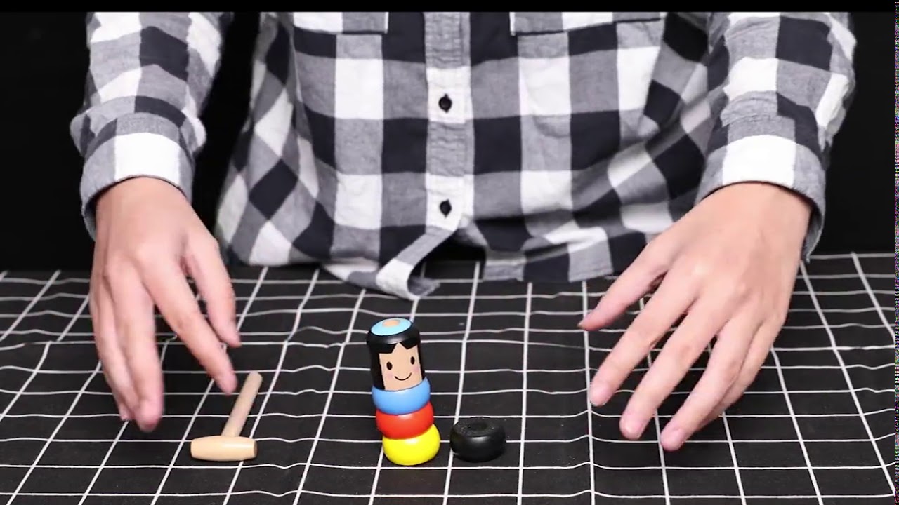 Immortal Daruma Unbreakable Wooden Man Magic Toy