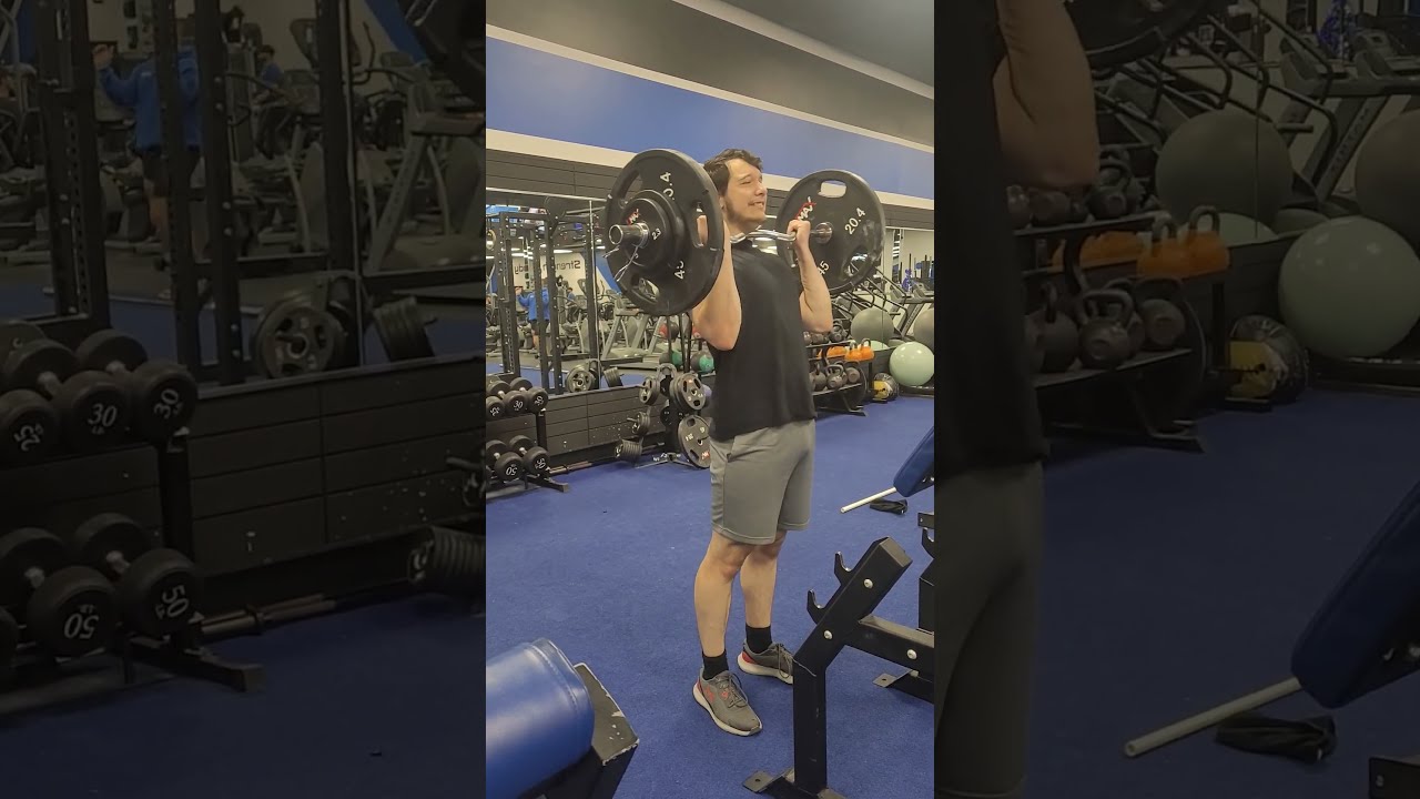 145 Pound Bicep Curl Not Strict 