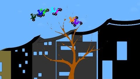 Algodoo Marble Race  - - Motocross motor sport   - - marble race Algodoo - go-kart