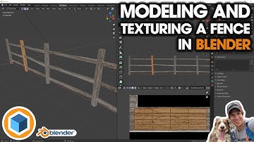 Modeling AND TEXTURING a Fence in Blender