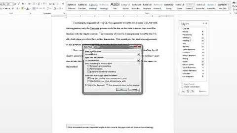 How to modify the Footnote Text style