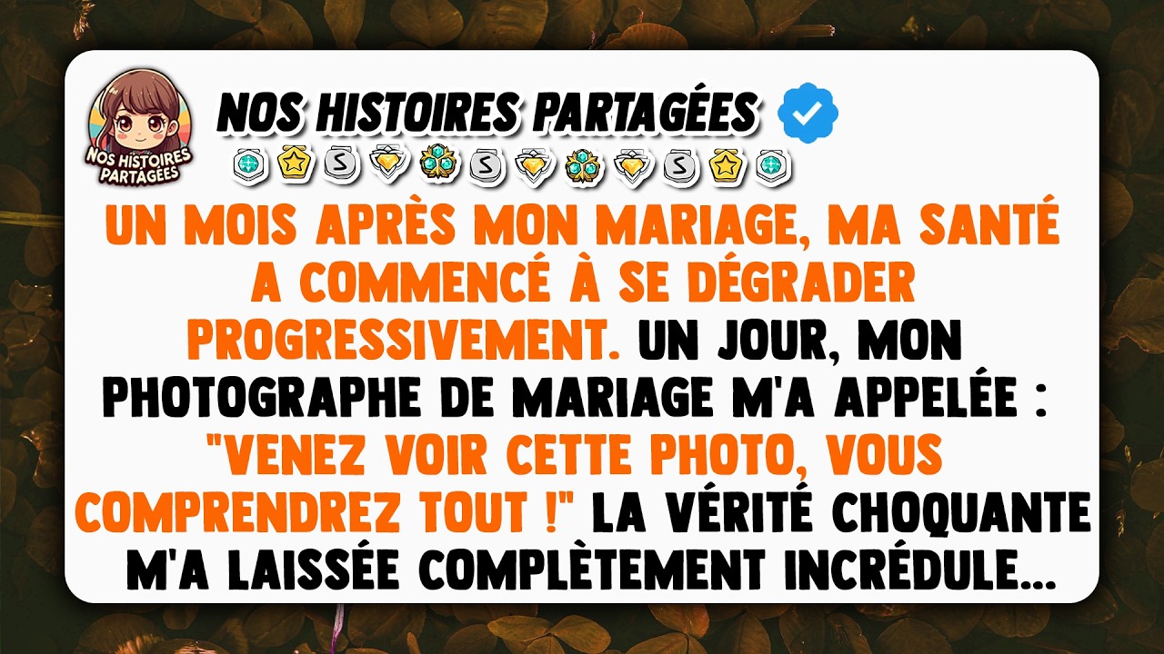 Le matin de mon premier mois de mariage, mon photographe m'a appelée en tremblant : « Madame, ne laissez jamais votre mari vous donner une tisane. » J'ai ri, pensant à une blague. Jusqu'à ce qu'il...