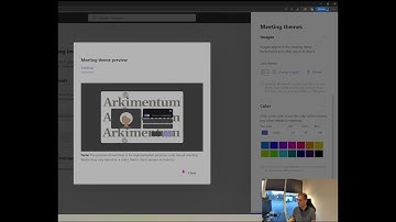 Microsoft Teams -  Meeting templates and bagground