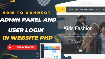 how to connect admin panel and user login in website php | af somali