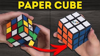 Can I solve the Rubik`s cube out of paper?