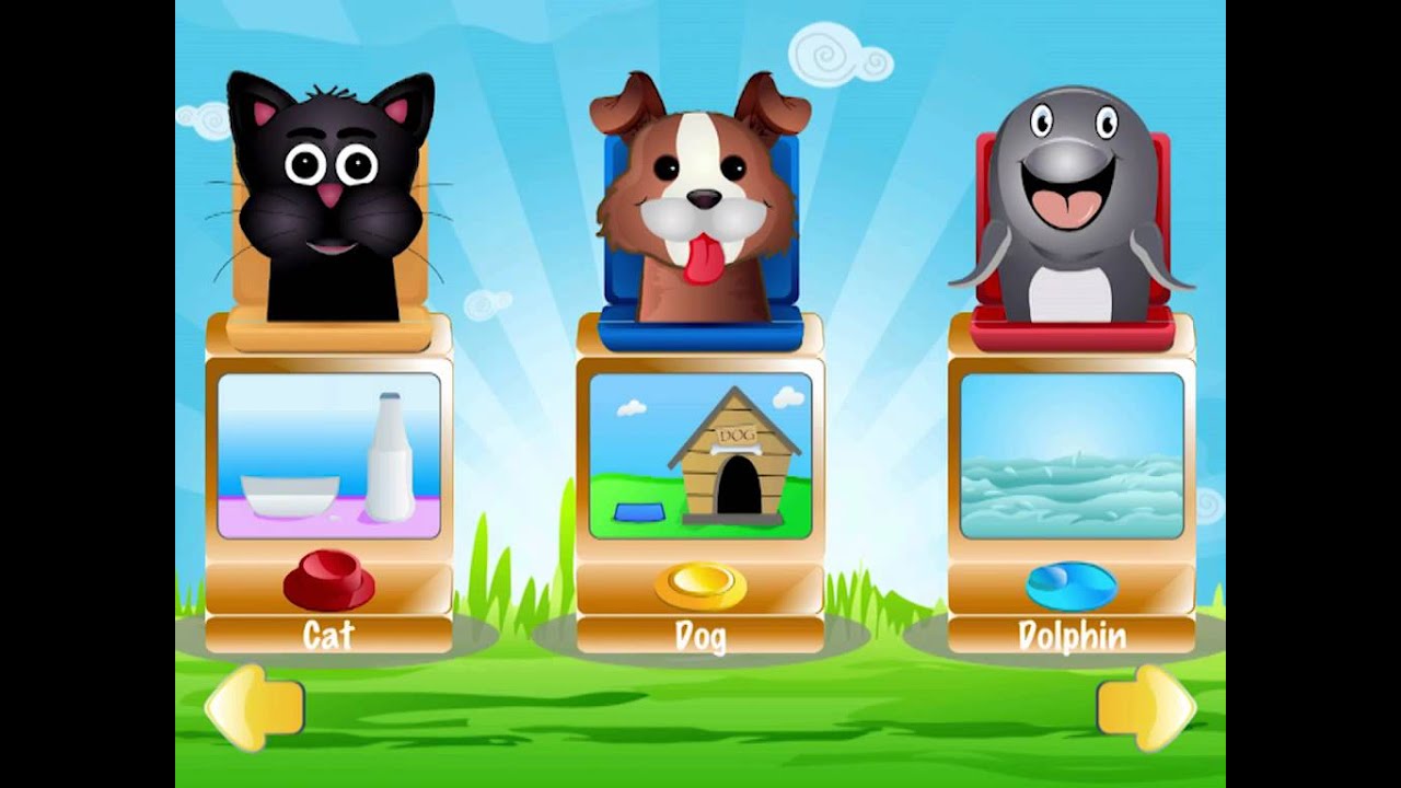 Peekaboo Pets Part ! Learning Games for Preschoolers YouTube