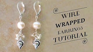 Wire Earrings Tutorial | Beaded Earrings DIY | Wire Wrapping Stones | DIY Wire Jewelry With Beads by Beaded Jewelry Making 263 views 1 year ago 4 minutes, 28 seconds