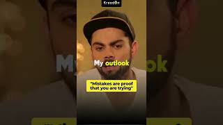 Virat Kohli: Embracing Mistakes for Success! #trending #cricket #mondaymotivation