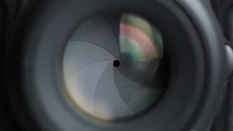 Lens Diaphragm Stock Video