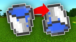 WATER Flowing UP in Minecraft Pocket Edition (MCPE Trick)