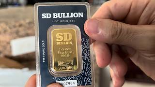 UNBOXING GOLD - Gold coins and Gold bar shipment from SD Bullion! US national debt is OUT OF CONTROL