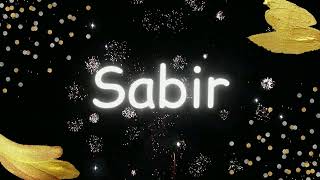 Yeni Ad Günü Təbriki: Sabir Ad Günün Mübarək Sabir Resimi