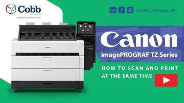 Canon imagePROGRAF TZ Series - How to Scan and Print at the Same Time