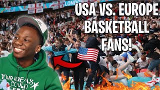 EightSixoKris Reacts to Basketball fans and atmosphere USA vs Europe