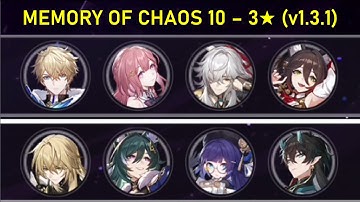 MoC 10 v1.3.1 - E0S1 Jing Yuan and E0S0 Dan Heng • Imbibitor Lunae (Honkai: Star Rail)