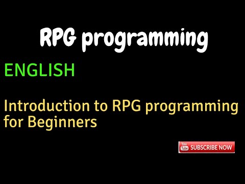 IBM i, AS400 Tutorial, iSeries, System i - Introduction to RPG programming for Beginners_ENGLISH