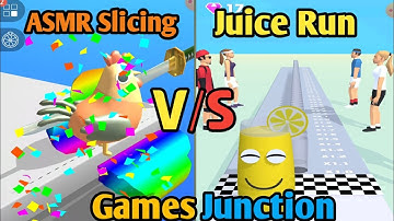 🔪ASMR slicing 🆚🍹Juice Run  Gameplay Android,iOS #gaming #asmrslicing #juicerun @Arga231