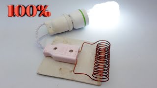 New Awesome Free Energy Generator With Copper Wire Using Magnet 100% New Ideas Creative For 2020