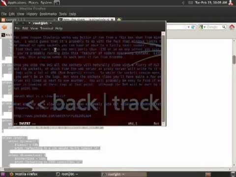 BackTrack with Slowloris DoS Attack