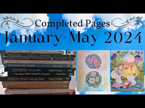 All Of My Completed Pages In 2024 | Adult Colouring Coloring Adultcoloring Colouring