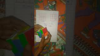 3 by 3 Rubik's cube easy solve easy trick magic trick#viral #cube #shorts
