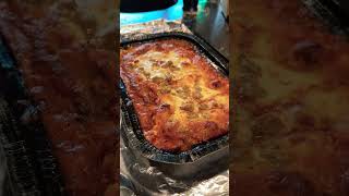 Yummy Costco Lasagna and Garlic Bread for Dinner shorts ytshorts shortsvideo lasagna