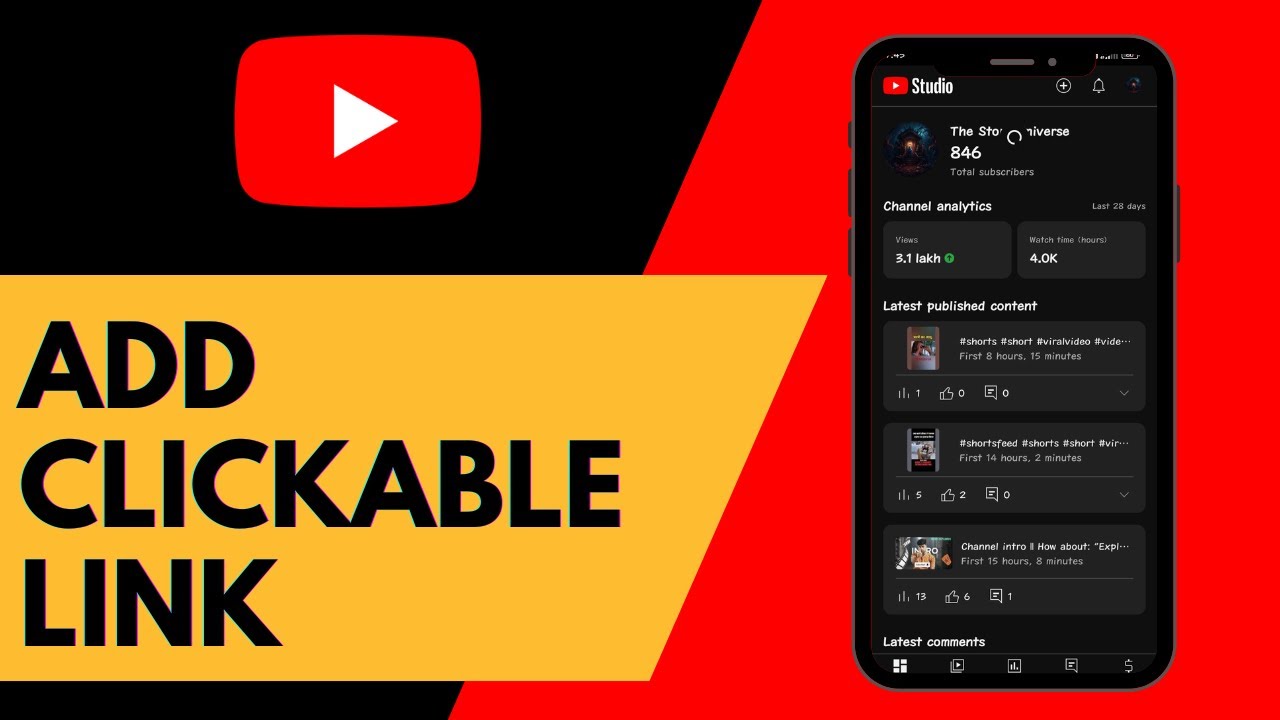 Clickable Youtube Button How To Add a Clickable Link To Your YouTube Video Description (Step By ...