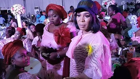 Ibrahim Chatta,Murphy Afolabi,Fathia Balogun,Others Enjoying their selves at Abimbola& Okiki Wedding