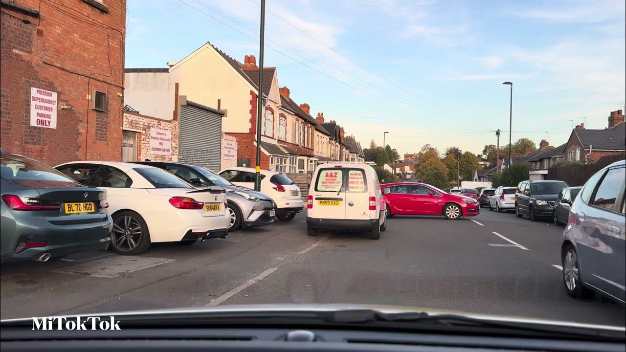 Garretts Green Test Route 2 driving 4k videos cruising Garretts Green, Birmingham