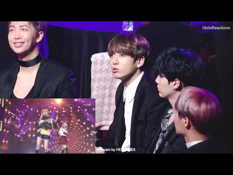 170222 BTS REACTION TO BLACKPINK (CLOSE-UP) |WHISTLE + PLAY WITH FIRE | GAON MUSIC AWARD 2017