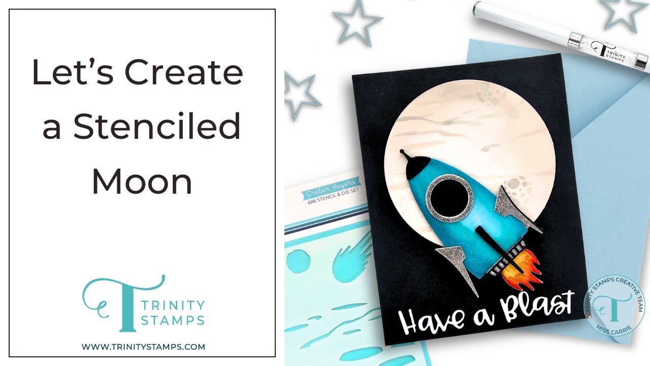 Create a Stenciled Moon with @Miss. Carrie's Creations