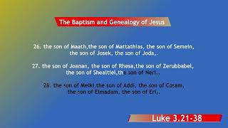 The Baptism and Genealogy of Jesus - Luke 3 21 38  #biblestudy