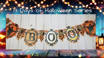 13 Days of Halloween Series // Day 3 : Shaped BOO Banner