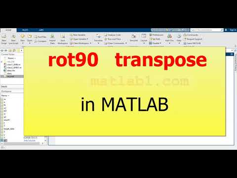 rot90 and transpose