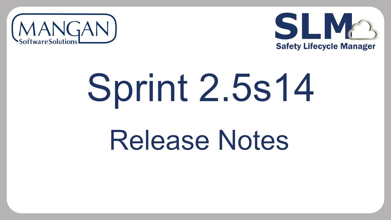 Sprint Release Notes 2.5s14 - YouTube