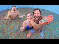 Last To Leave Pool Of Orbeez Wins! *100 Million*