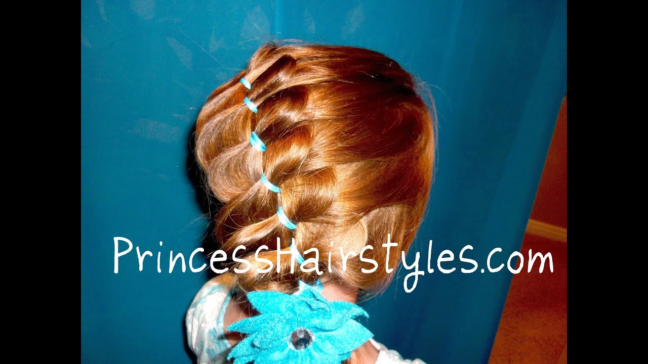 Princess Hairstyles, Unique Pleated Ribbon Style, Loose French Braiding