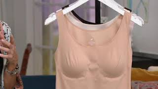 Feather Bra Tank with Built-In Cups on QVC