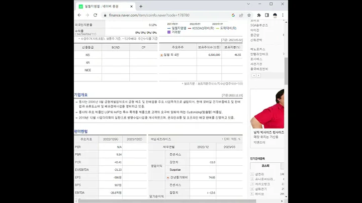 178780일월지엠엘 주가 전망 및 차트 분석