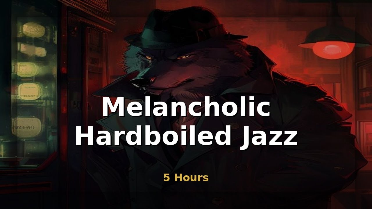 Jazz BGM | Melancholic Hardboiled Jazz for Deep Focus | 5 Hours