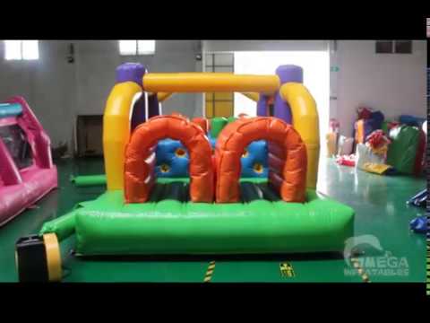 inflatable games for rent Mini Multi Colors Obstacle Course