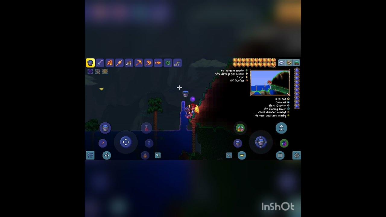 Satisfying Bottomless Water Bucket in Terraria shorts 