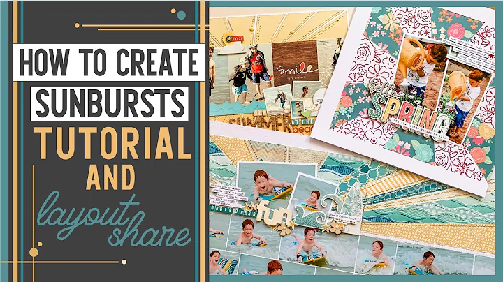 How to Create Sunbursts on Scrapbook Layouts | Sun...