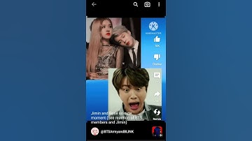Jimin felt on rosé🤭 #blackpink #jimin #rosé #jirosé #cute #love #cutelove #bts #jiminlove #roselove