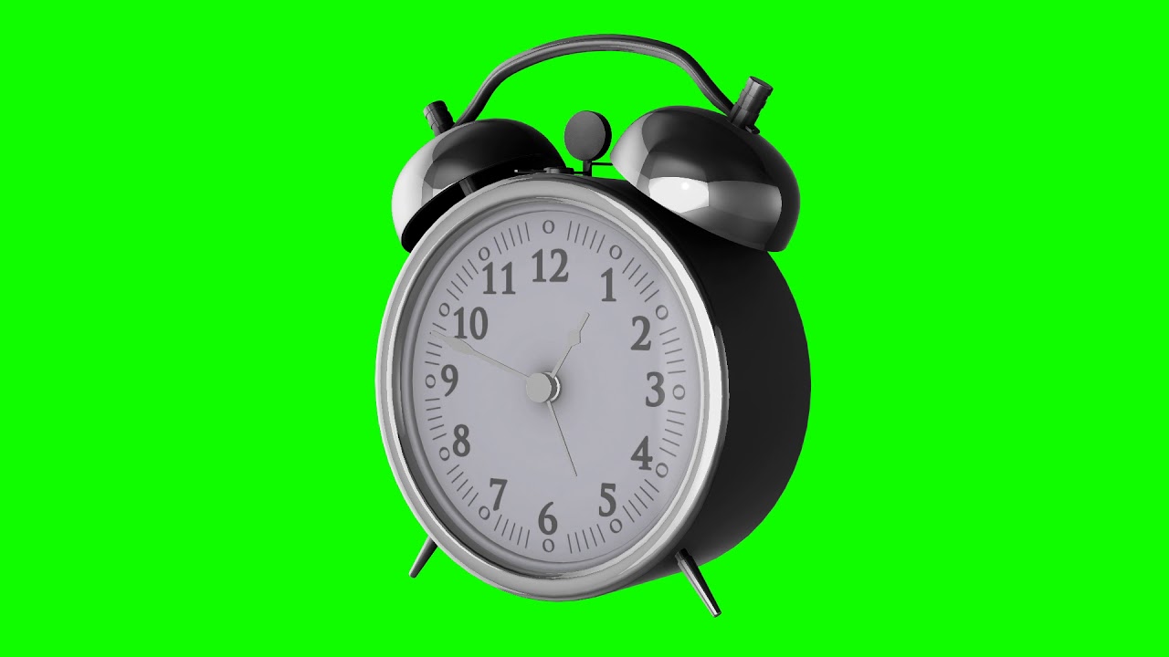 FREE HD Green Screen SILVER ALARM CLOCK YouTube