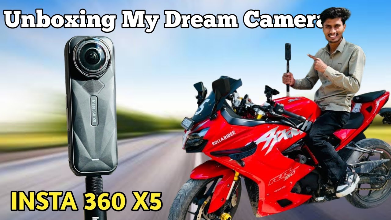 Insta 360 x5 esential bundle unboxing || dream Camera. 🥹