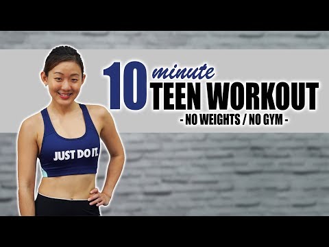 10-Minute Workout for Teenagers | No Weights, No Jumping! | Joanna Soh