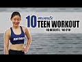 10-Minute Workout for Teenagers | No Weights, No Jumping! | Joanna Soh