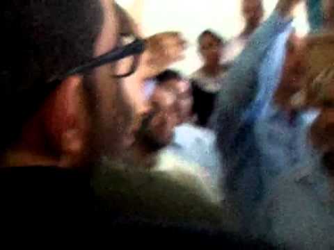 احتجاج طلاب كلية تجارة  جامعة عين شمس